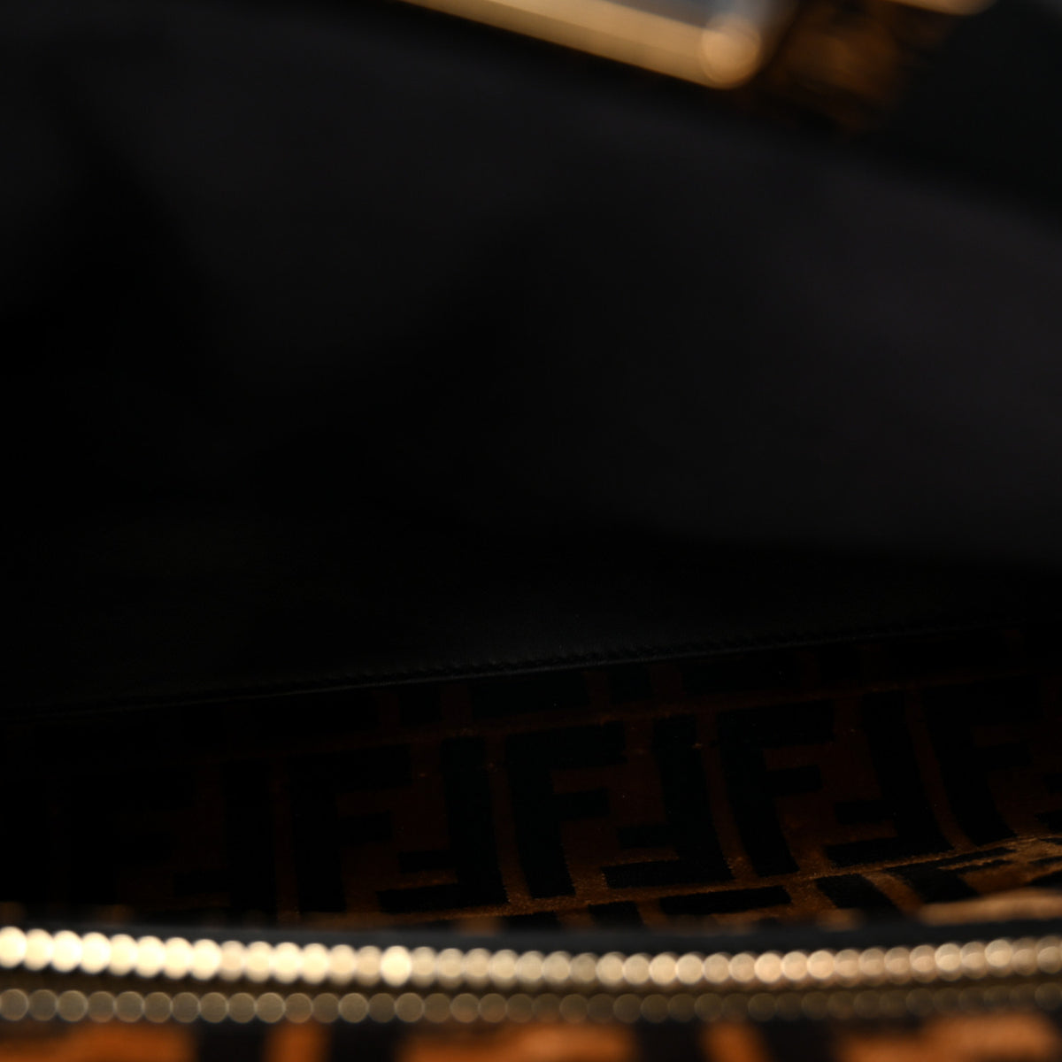 Mink Velvet Vitello Seta Inlaid Medium Peekaboo Iconic Satchel Tobacco Moro Black