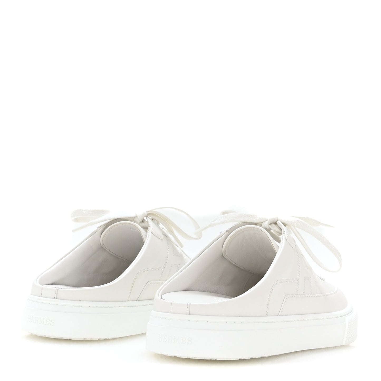 Calfskin Keep Mule Sneakers 40 White