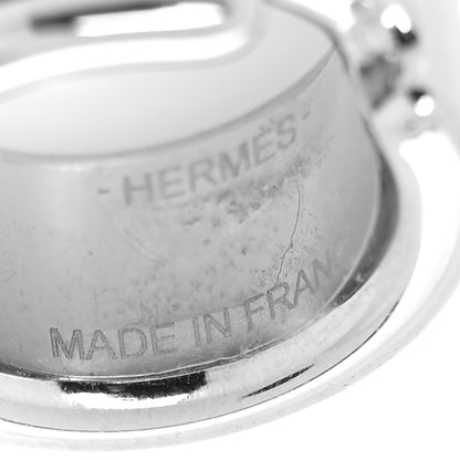 Hermes Lizard Olympe Ear Cuff PM Silver Black 3 of 4