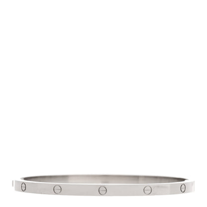 Cartier 18K White Gold Small LOVE Bracelet 17 1 of 5
