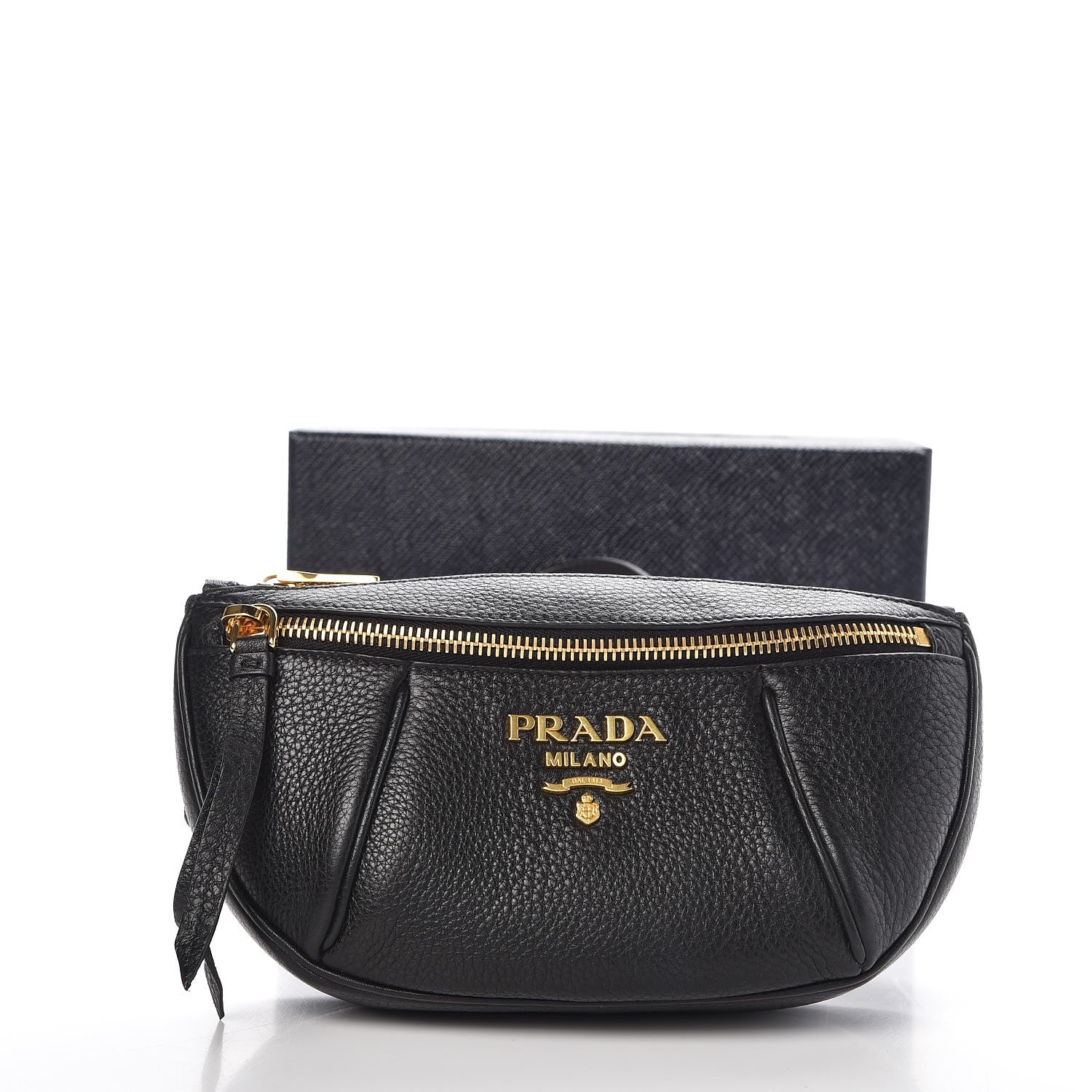Prada Vitello Daino Small Belt Bag Black 9 of 9