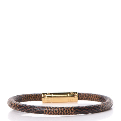 Louis Vuitton Damier Ebene Keep It Bracelet 17 3 of 5