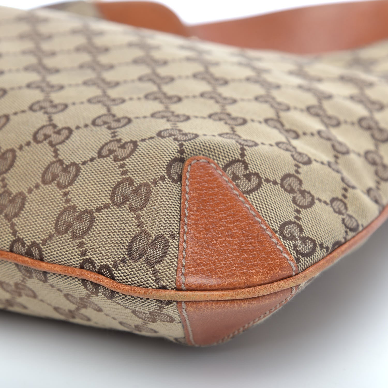Gucci Monogram Creole Hobo Tobacco 10 of 12