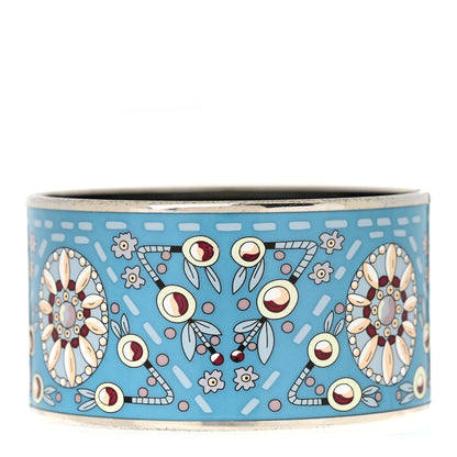 Hermes Enamel Printed Marwari Extra Wide Bracelet 70 3 of 6