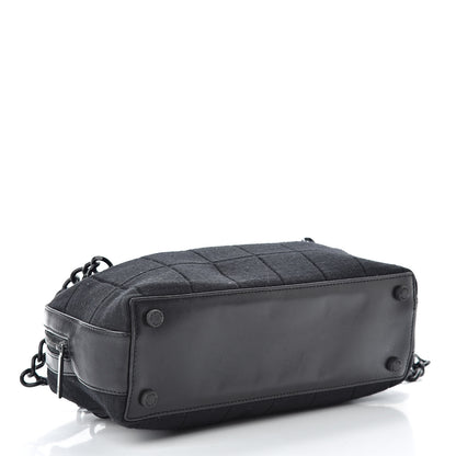 Chanel Jersey Quilted Chocolate Bar Shoulder Bag Black 4 of 15