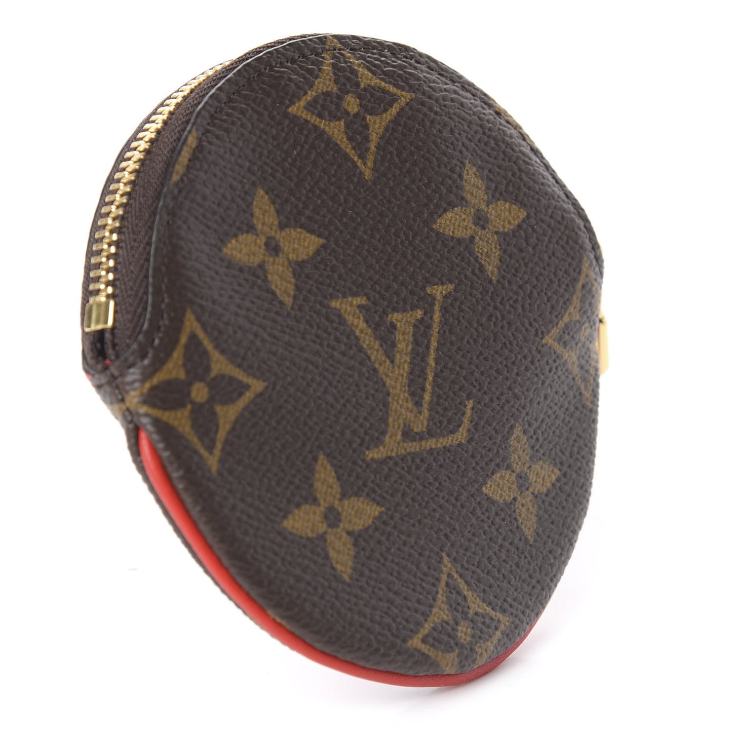 Monogram 2020 Christmas Animation Bumper Cars Round Coin Purse Coquelicot