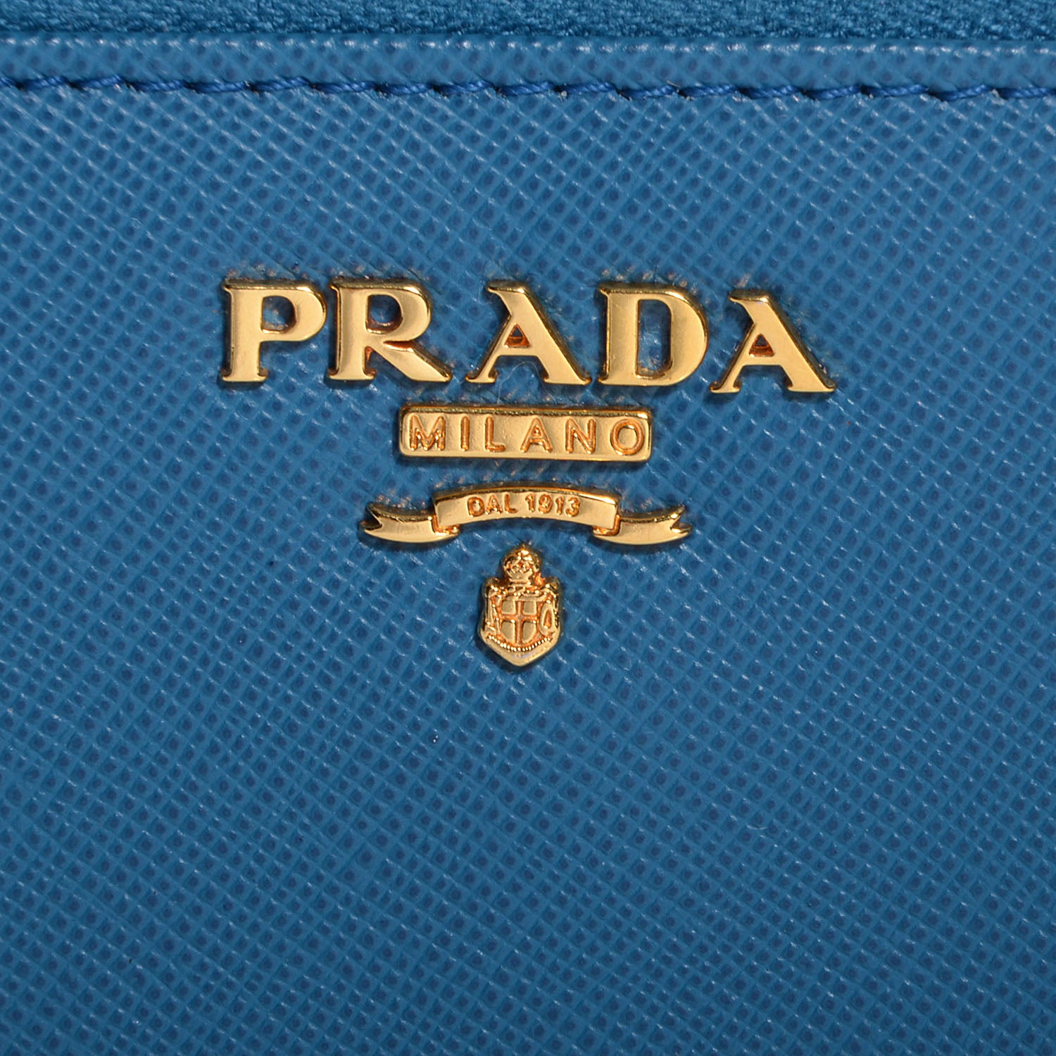 Prada Saffiano Metal Coin Purse Cobalto 10 of 11