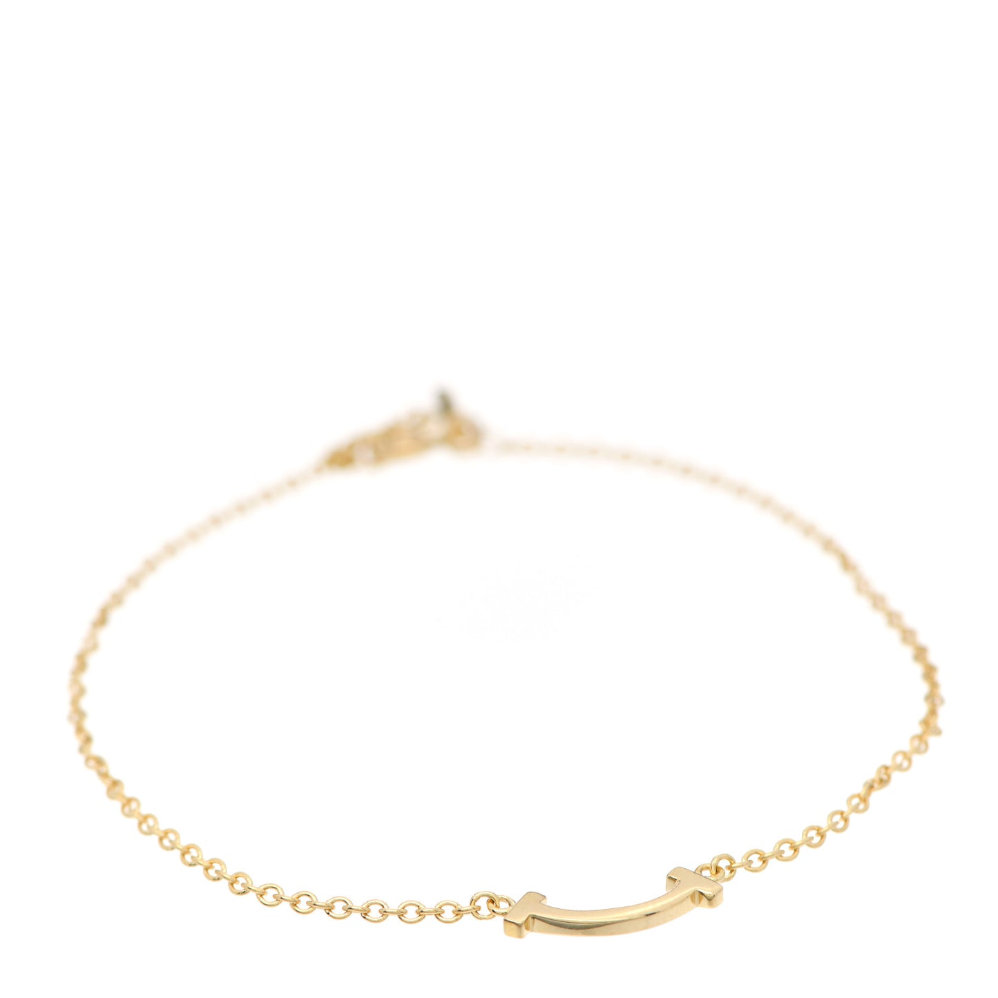 18K Yellow Gold Mini T Smile Bracelet