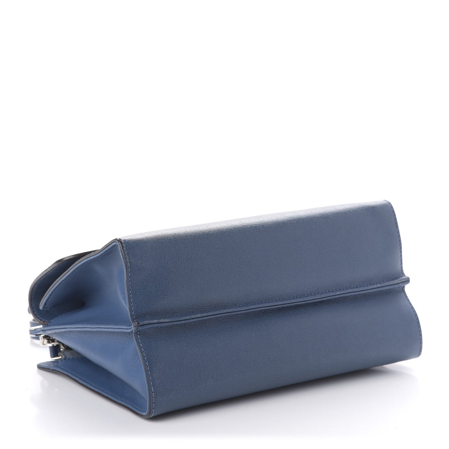Vitello Elite Flamingo Demi Jour Shoulder Bag Blue