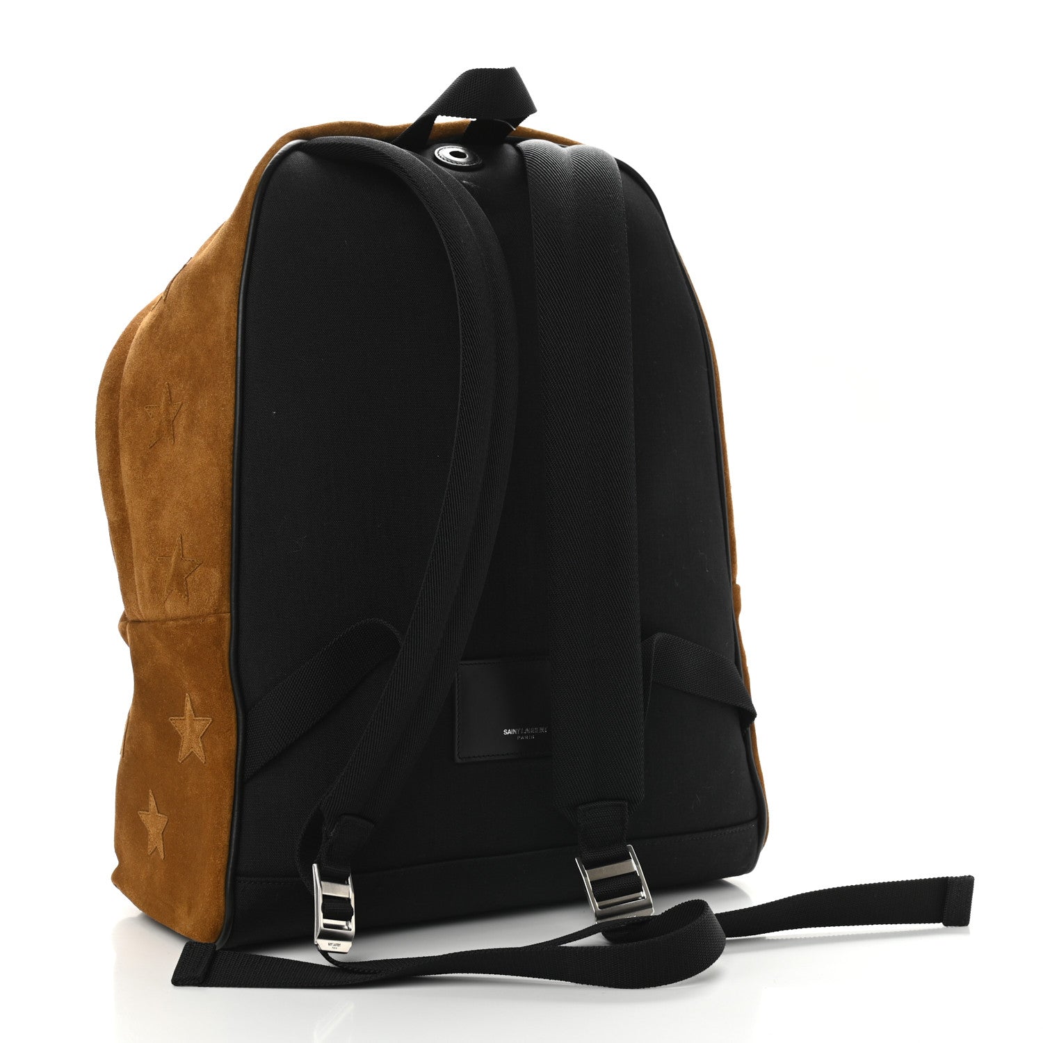 Saint Laurent Suede Stars Print Hunting Backpack Light Ochre 3 of 10