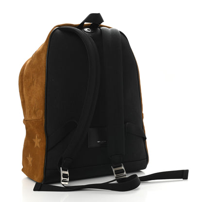 Saint Laurent Suede Stars Print Hunting Backpack Light Ochre 3 of 10