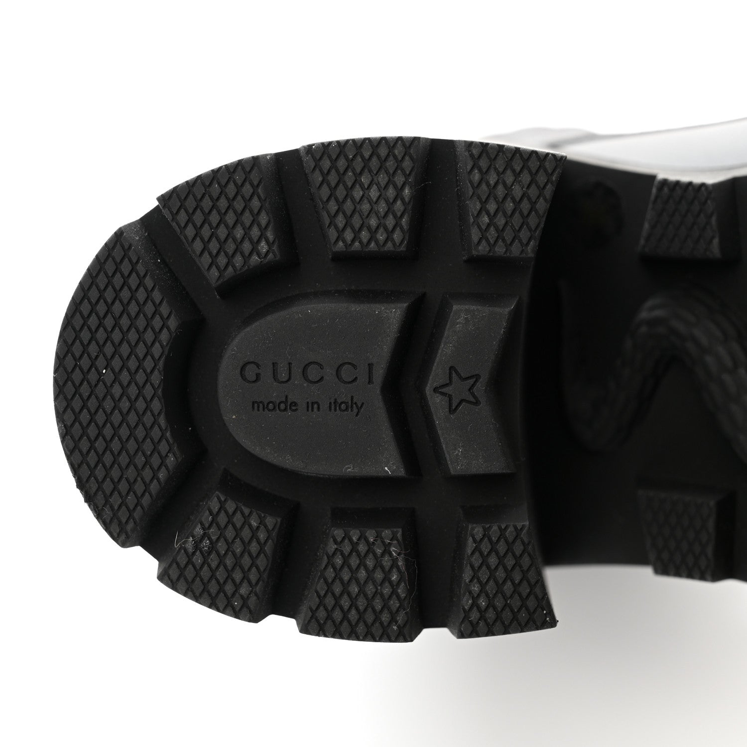Gucci Apollo Calfskin GG Supreme Nappa Samoa Quilted Lace Up Ankle Boots 36 Black 6 of 9