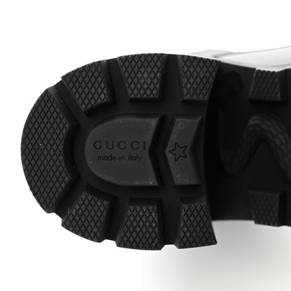 Gucci Apollo Calfskin GG Supreme Nappa Samoa Quilted Lace Up Ankle Boots 36 Black 6 of 9