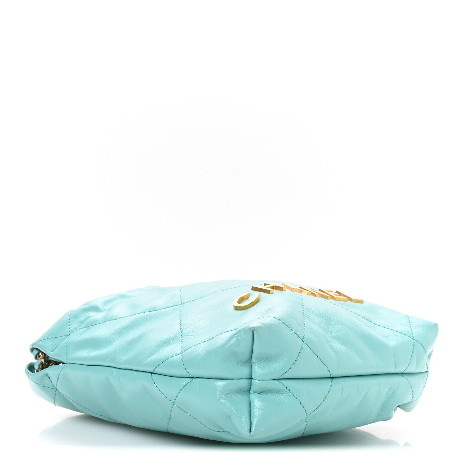 Chanel Shiny Calfskin Quilted Mini Chanel 22 Turquoise 1811131