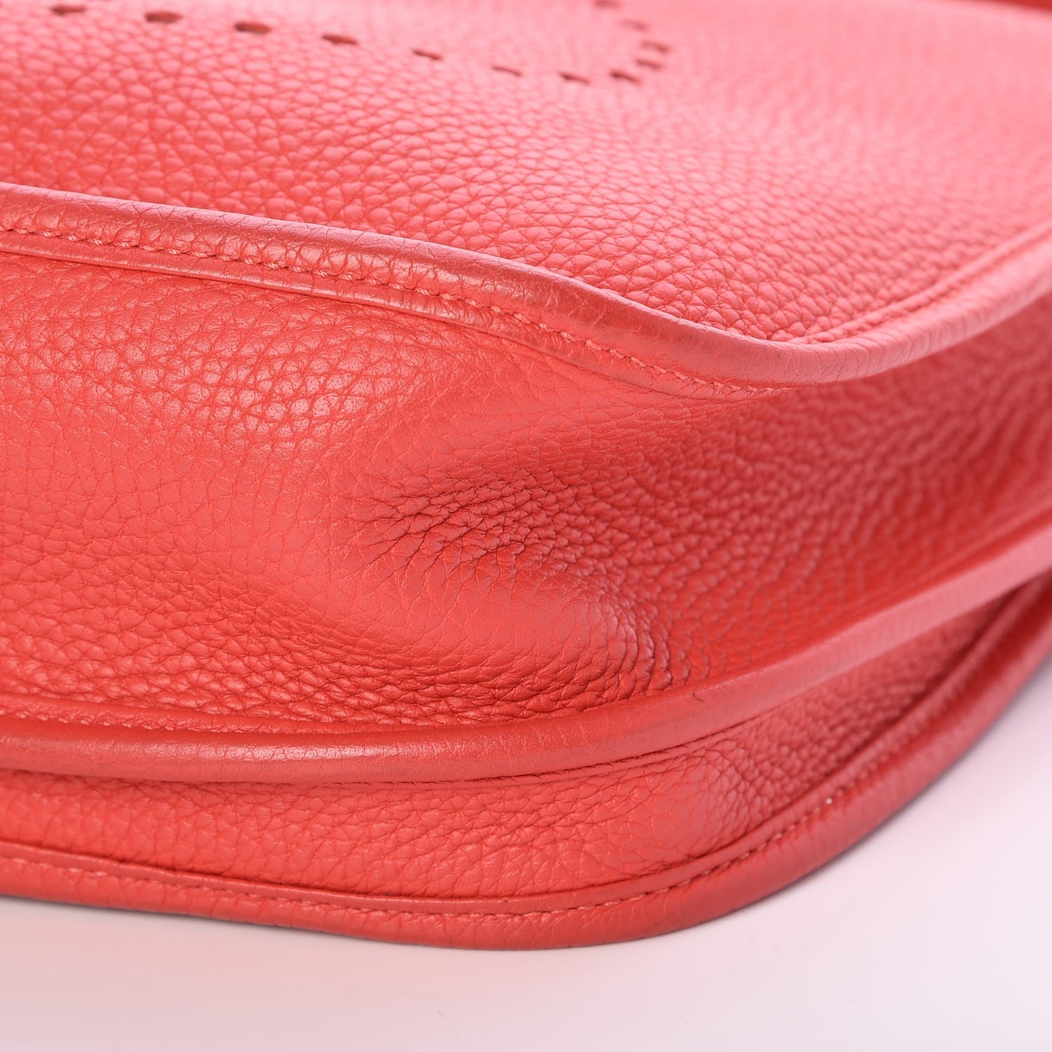 Hermes Taurillon Clemence Evelyne III PM Rouge Pivoine 15 of 16