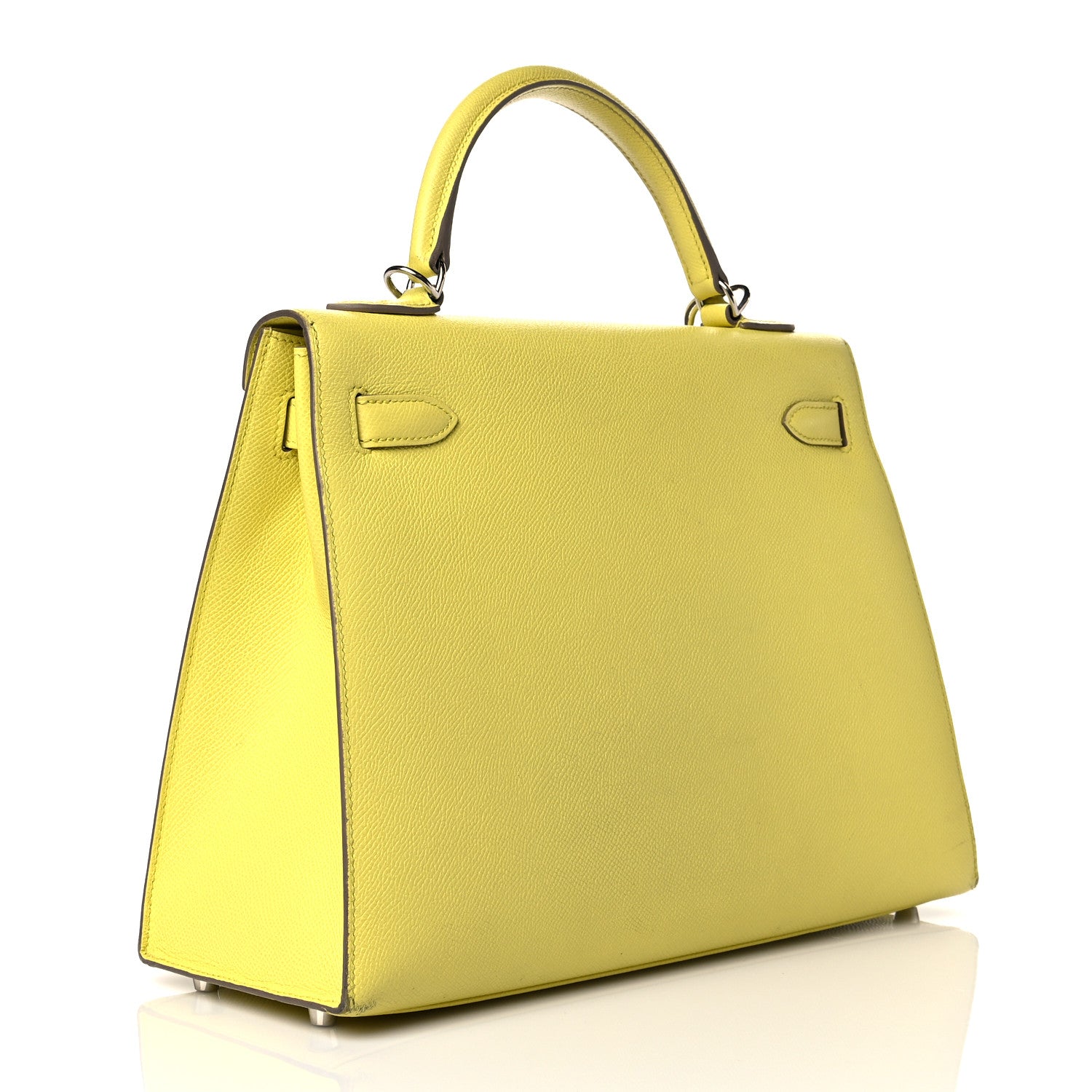 Hermes Epsom Kelly Sellier 32 Lime 3 of 12