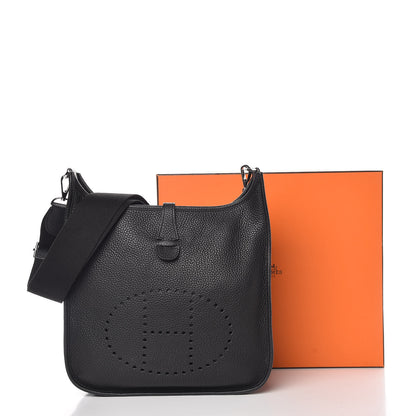 Hermes Taurillon Clemence Evelyne III PM Black 10 of 10