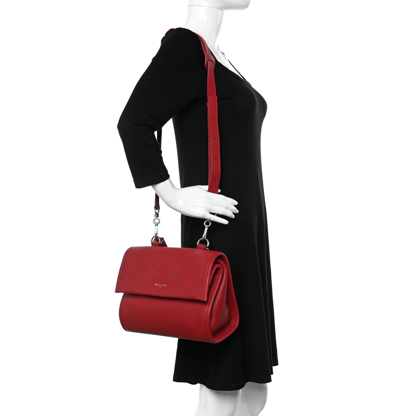 Veau Soyeux Small Tool Satchel Rouge Groseille
