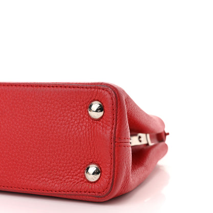 Louis Vuitton Taurillon Capucines BB Coquelicot 9 of 11