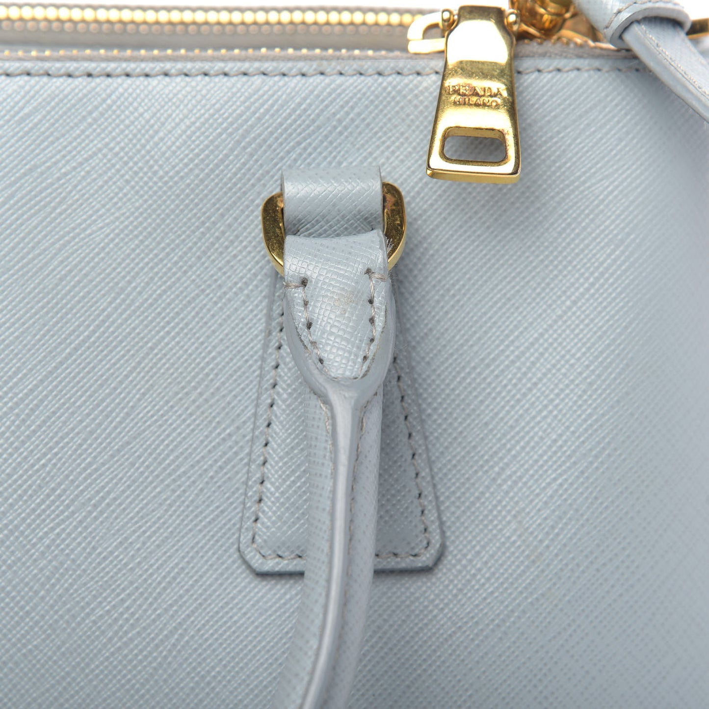 Saffiano Galleria Mini Double Zip Tote Aviazione