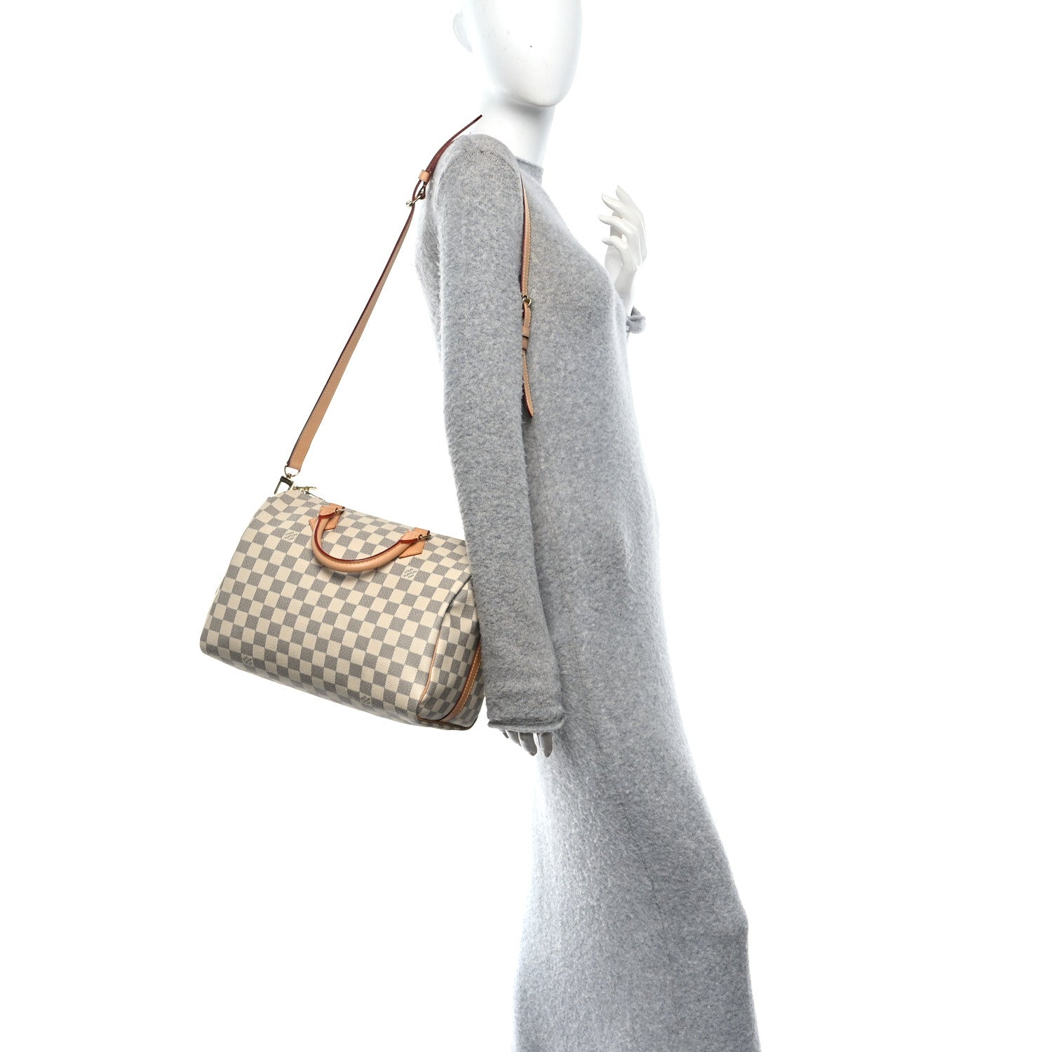 Louis Vuitton Damier Azur Speedy Bandouliere 30 2 of 12