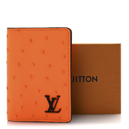 Louis Vuitton Ostrich Pocket Organize Orange 7 of 7