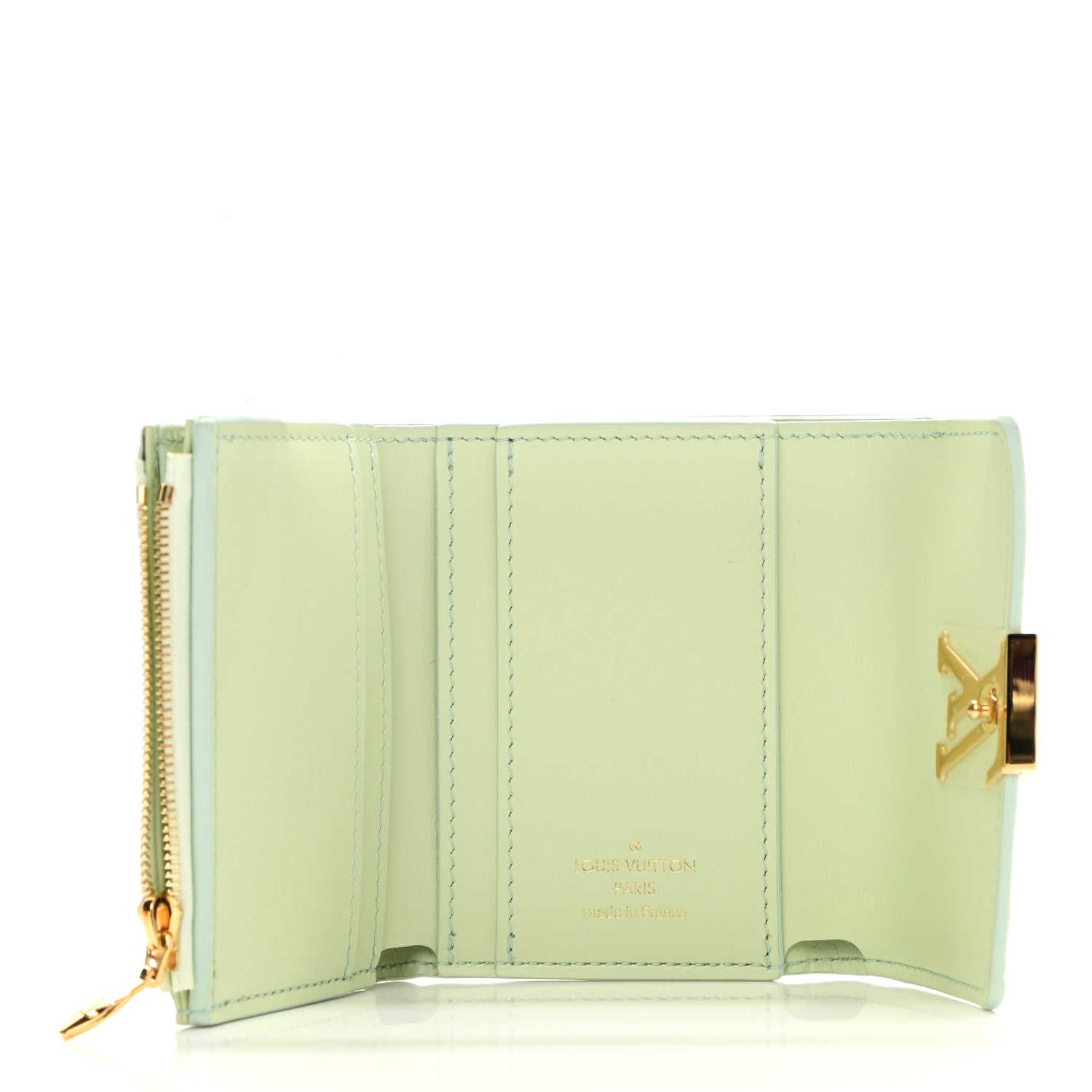 Louis Vuitton Taurillon Summer Stardust Capucines XS Wallet Vert D'Eau 5 of 6