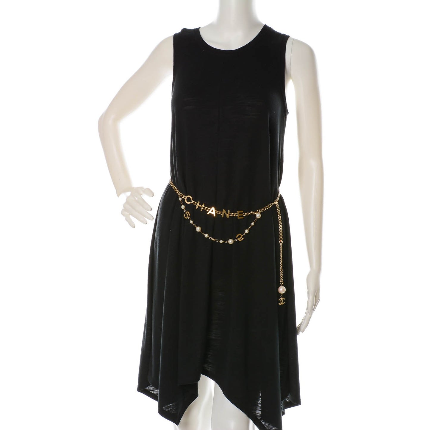 Pearl N°5 Chain CC Belt Gold