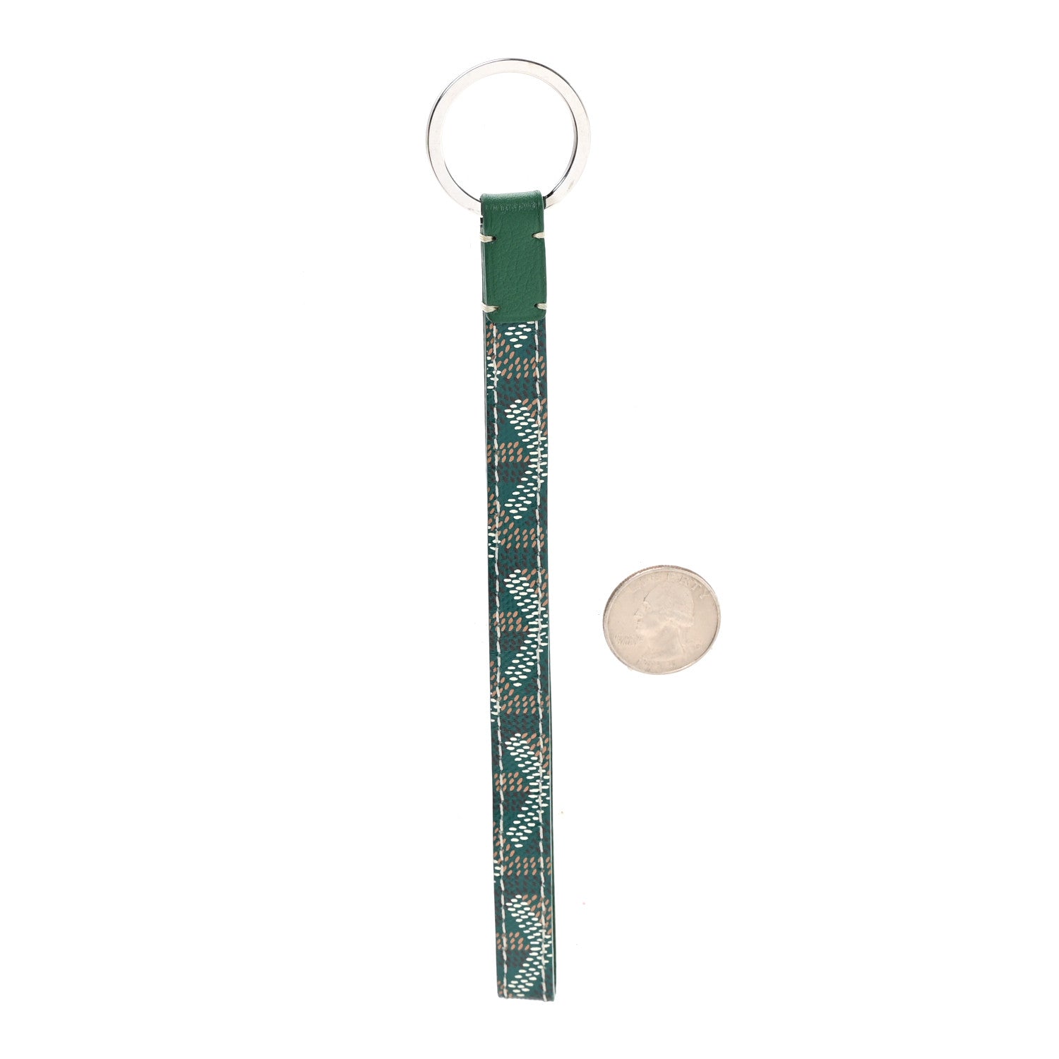 Goyard Goyardine Sesame Key Holder Green 2 of 6