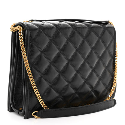 Saint Laurent SAINT LAURENT Lambskin Quilted Small Becky Chain Bag Black 3 of 9