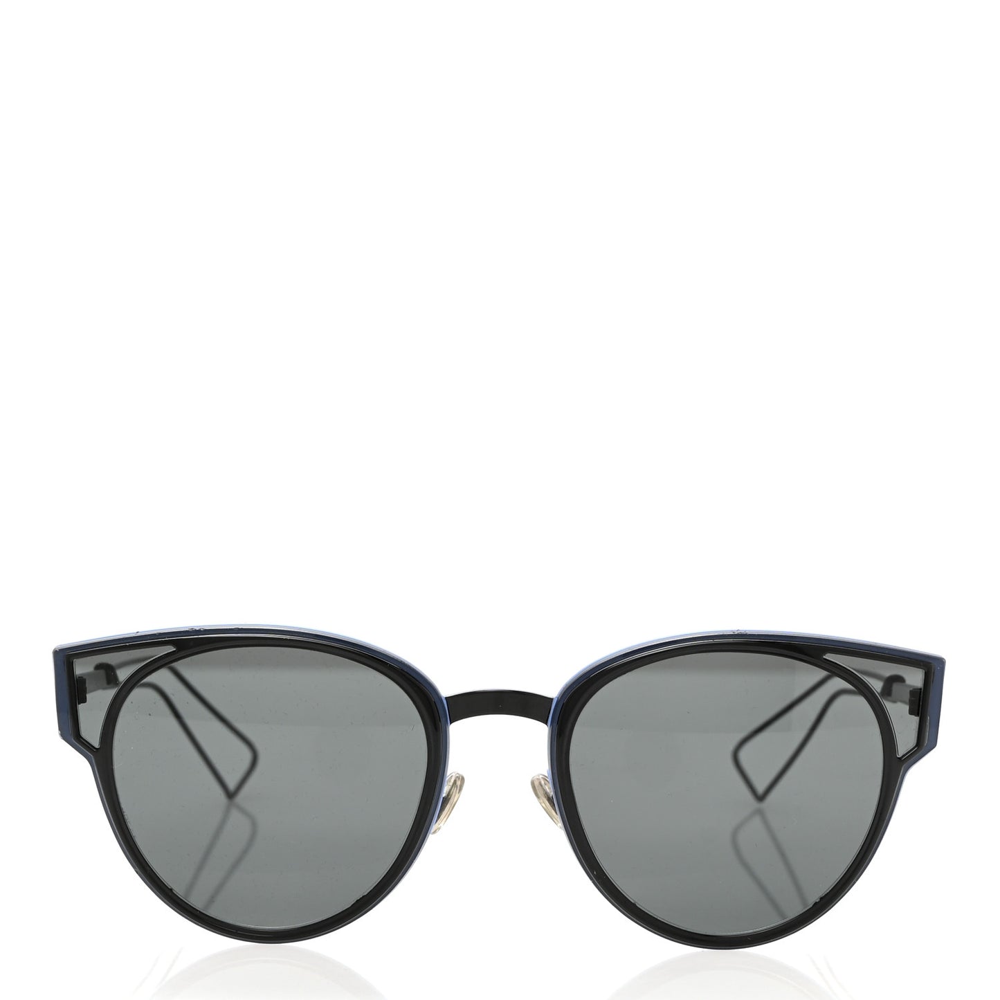 Sculpt Cat Eye Sunglasses Black Blue