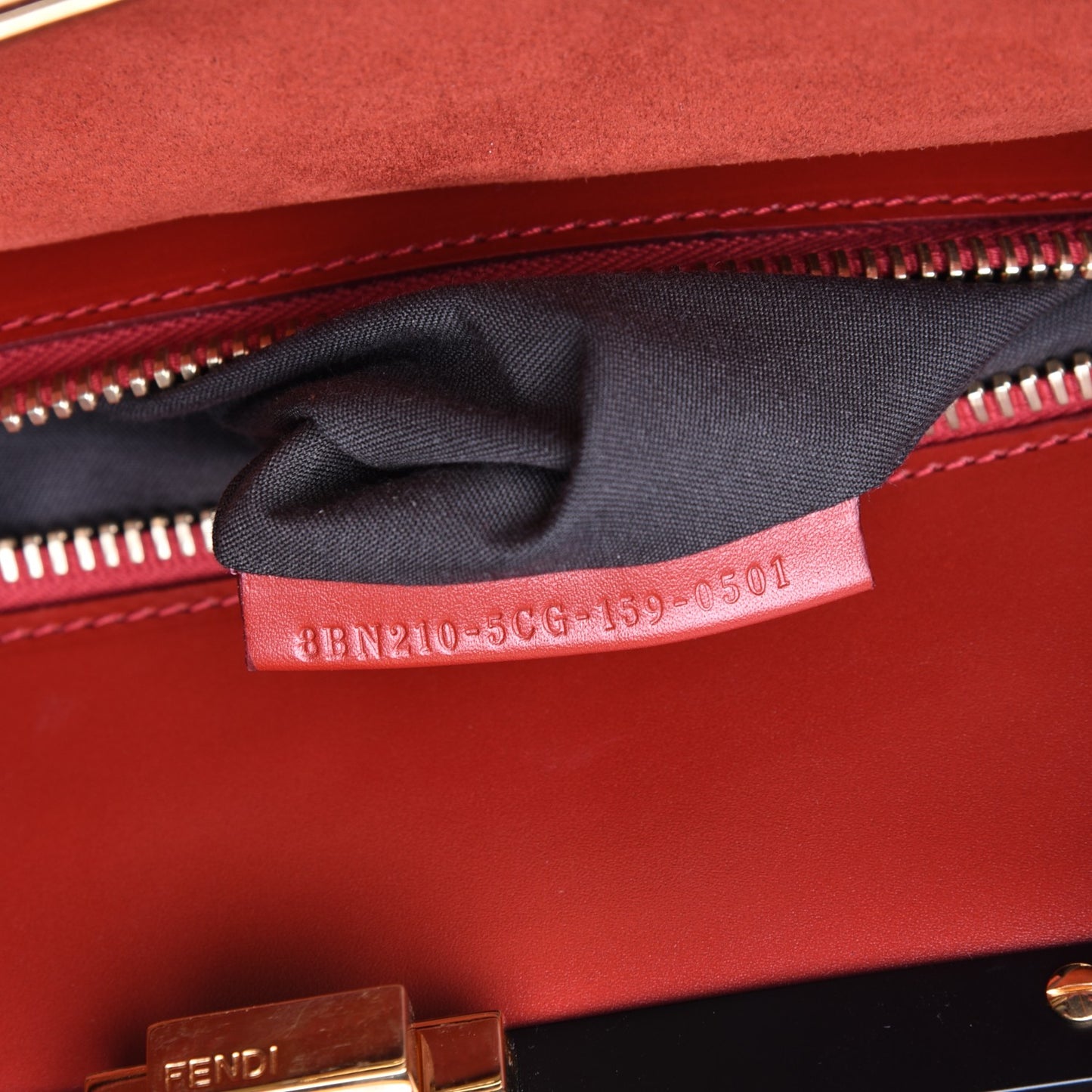 Calf Hair Patchwork Large Peekaboo Iconic Satchel White Red Multicolor