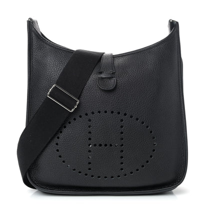 Hermes Taurillon Clemence Evelyne III GM Black 1 of 4