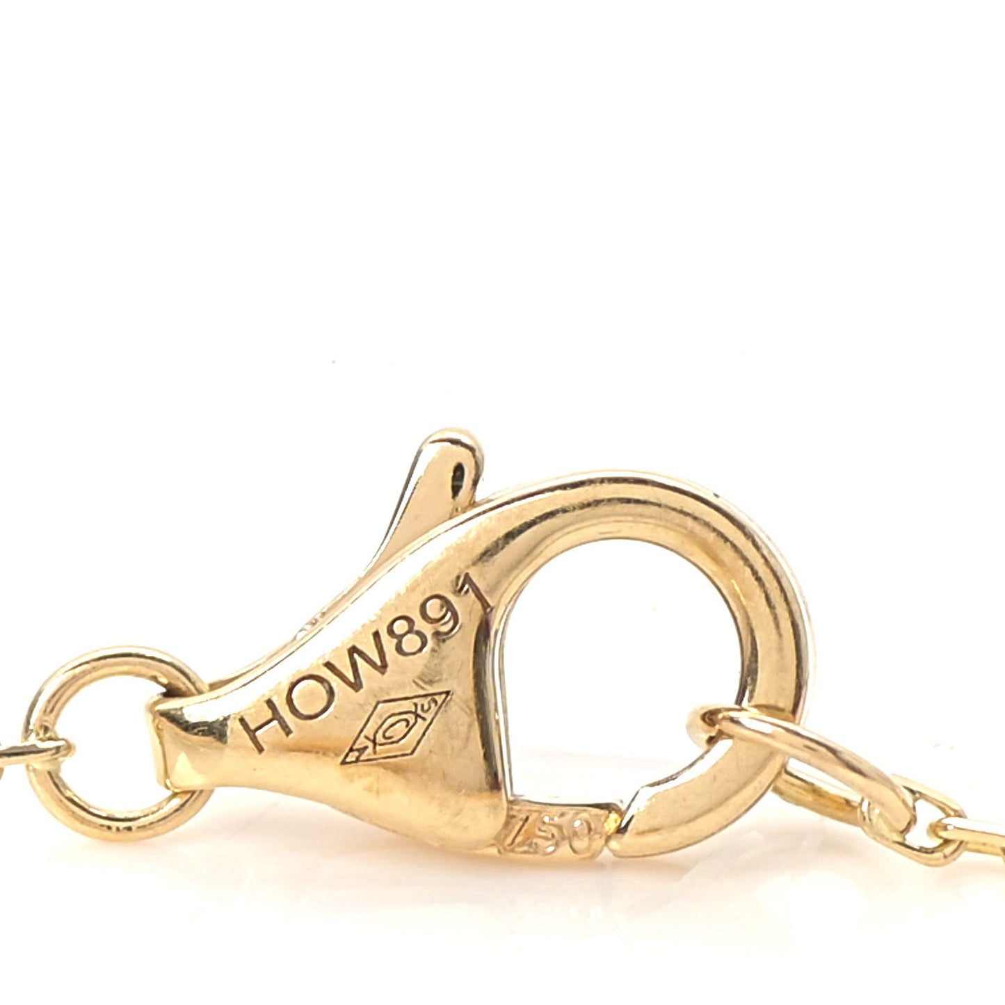 18K Yellow Gold Diamond Mother of Pearl Amulette de Cartier Bracelet