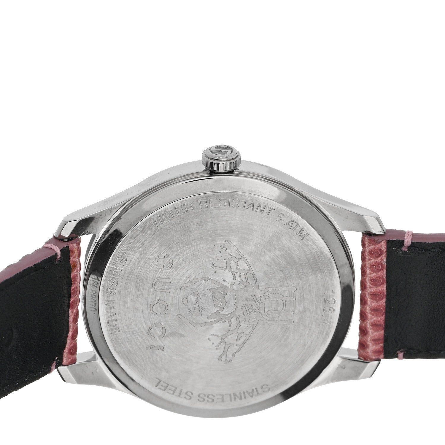 Gucci Stainless Steel Lizard 38mm G-Timeless Moonphase Star Planet Quartz Watch Black 4 of 5