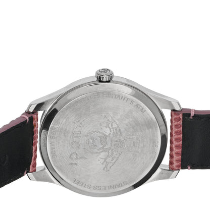 Gucci Stainless Steel Lizard 38mm G-Timeless Moonphase Star Planet Quartz Watch Black 4 of 5