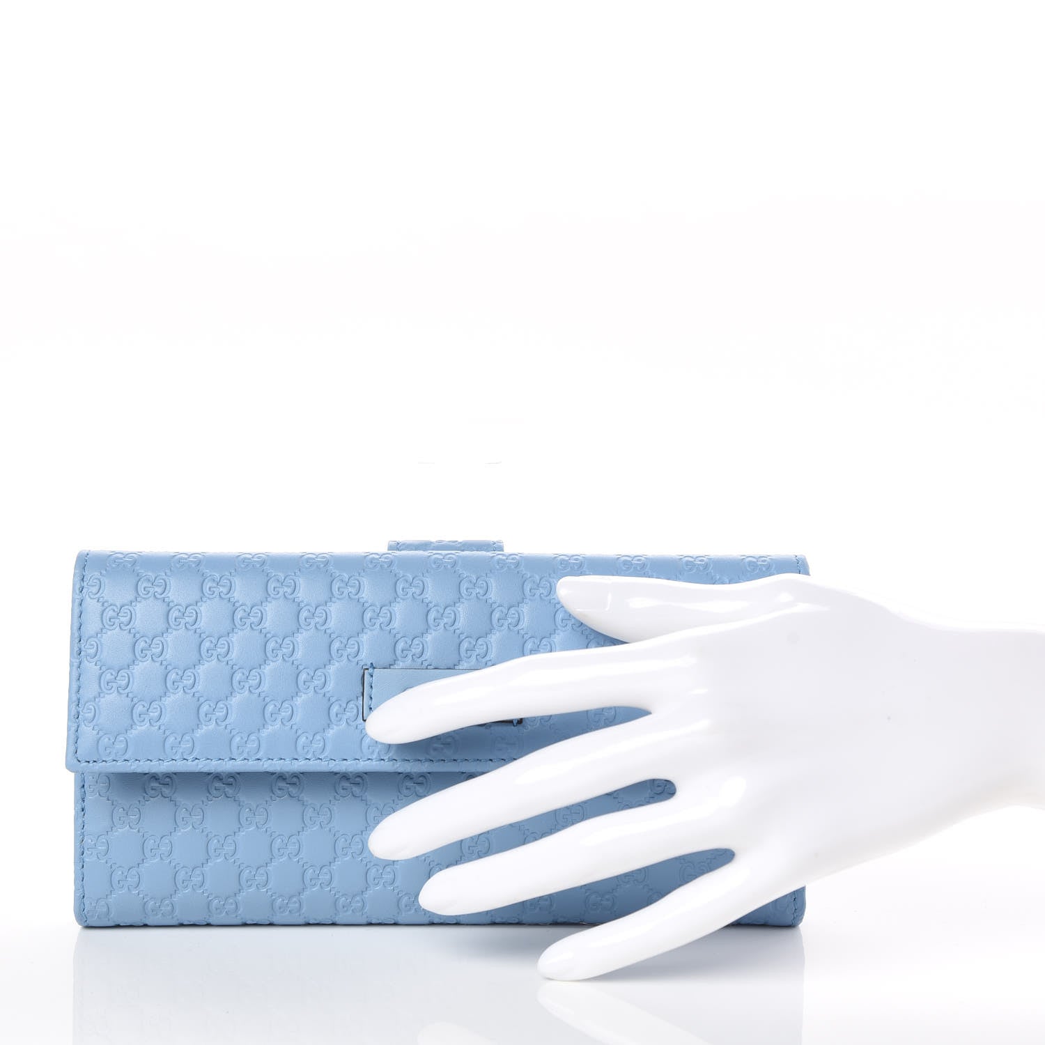 Gucci Microguccissima Continental Flap Wallet Mineral Blue 2 of 8