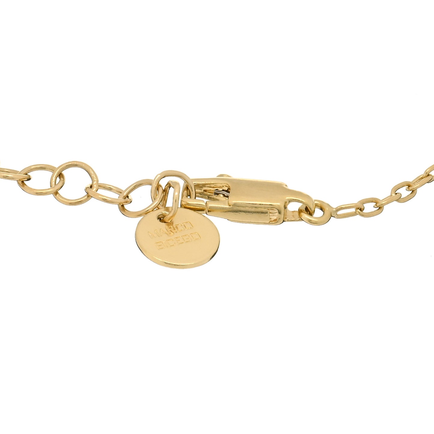 18K Yellow Gold Delicati Rectangle Single Station Bracelet