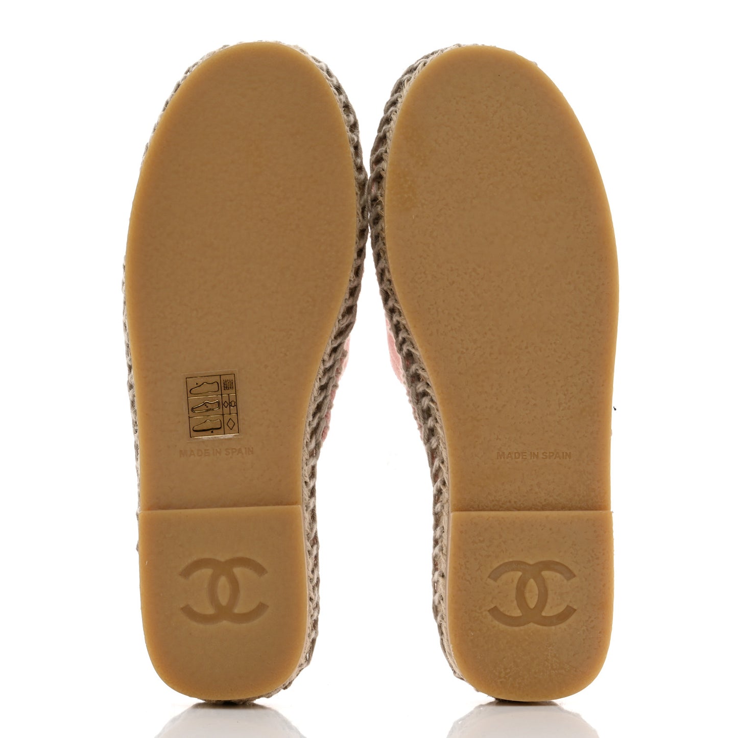 Denim CC Espadrille Mules 35 Pink Black