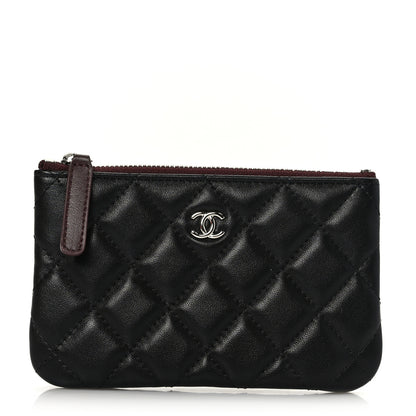 Chanel Lambskin Quilted Small Cosmetic Case Black 1 of 9