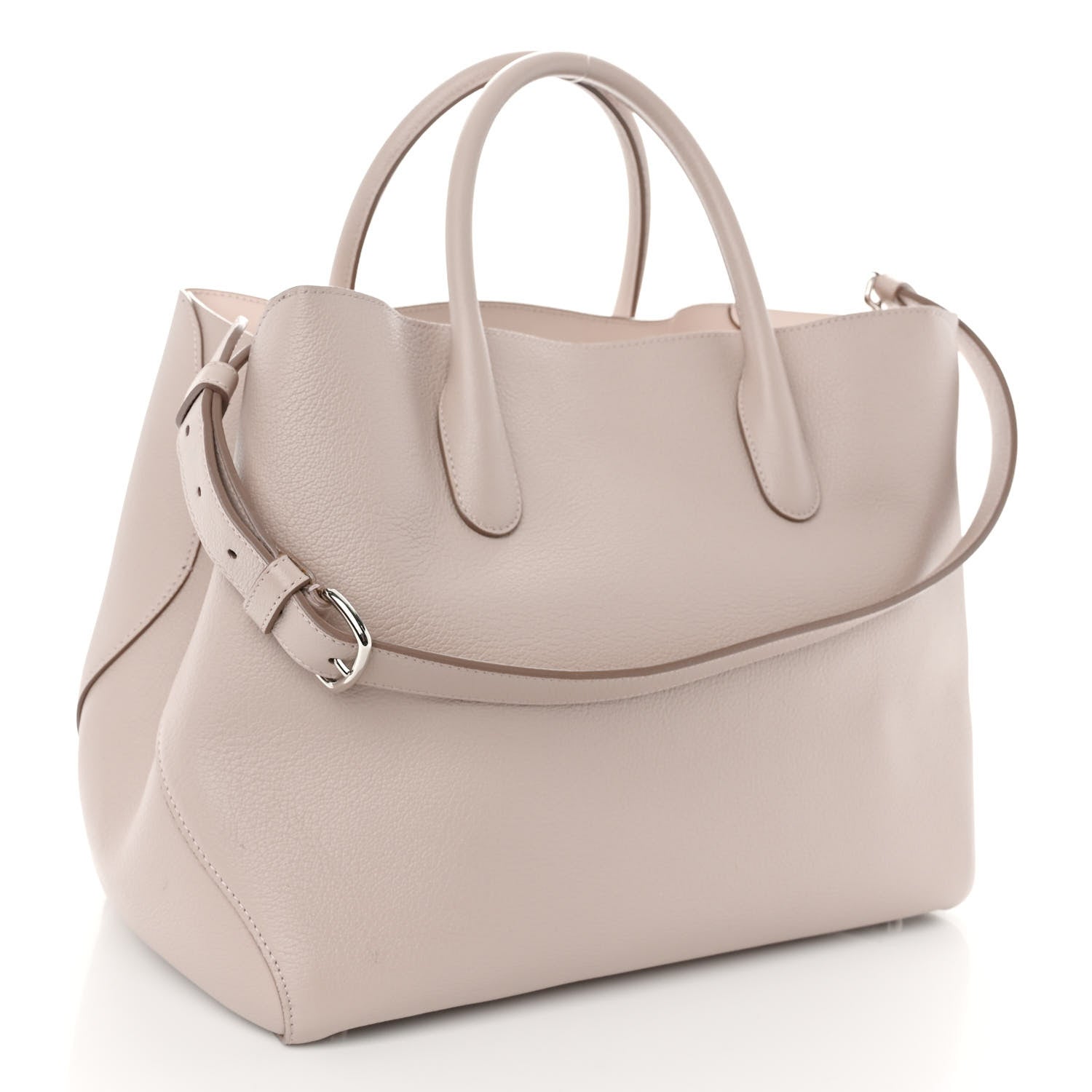 Christian Dior Supple Grained Calfskin Large Open Bar Tote Rose Poudre 3 of 10