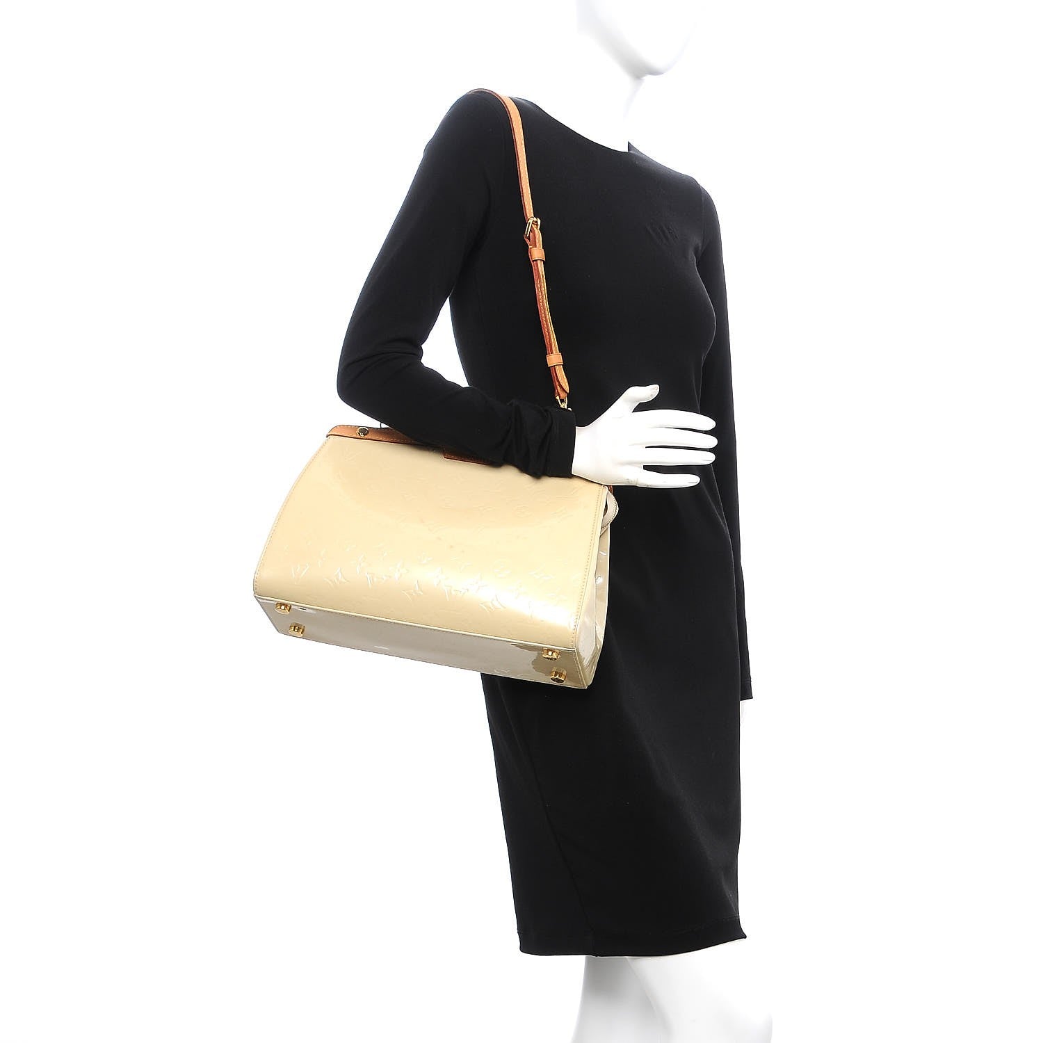 Louis Vuitton Vernis Brea MM Blanc Corail 2 of 11