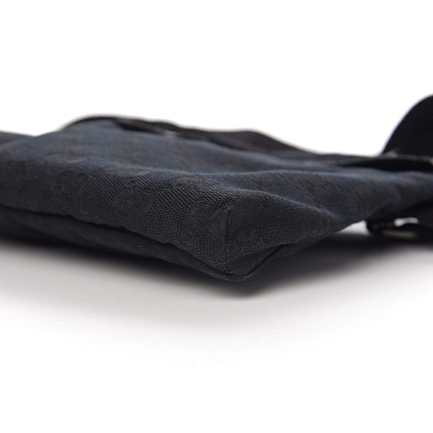 GG Monogram Double Pocket Belt Bag Black