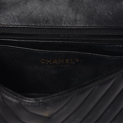 Chanel Lambskin Chevron Quilted Mini Rectangular Flap Black 9 of 15