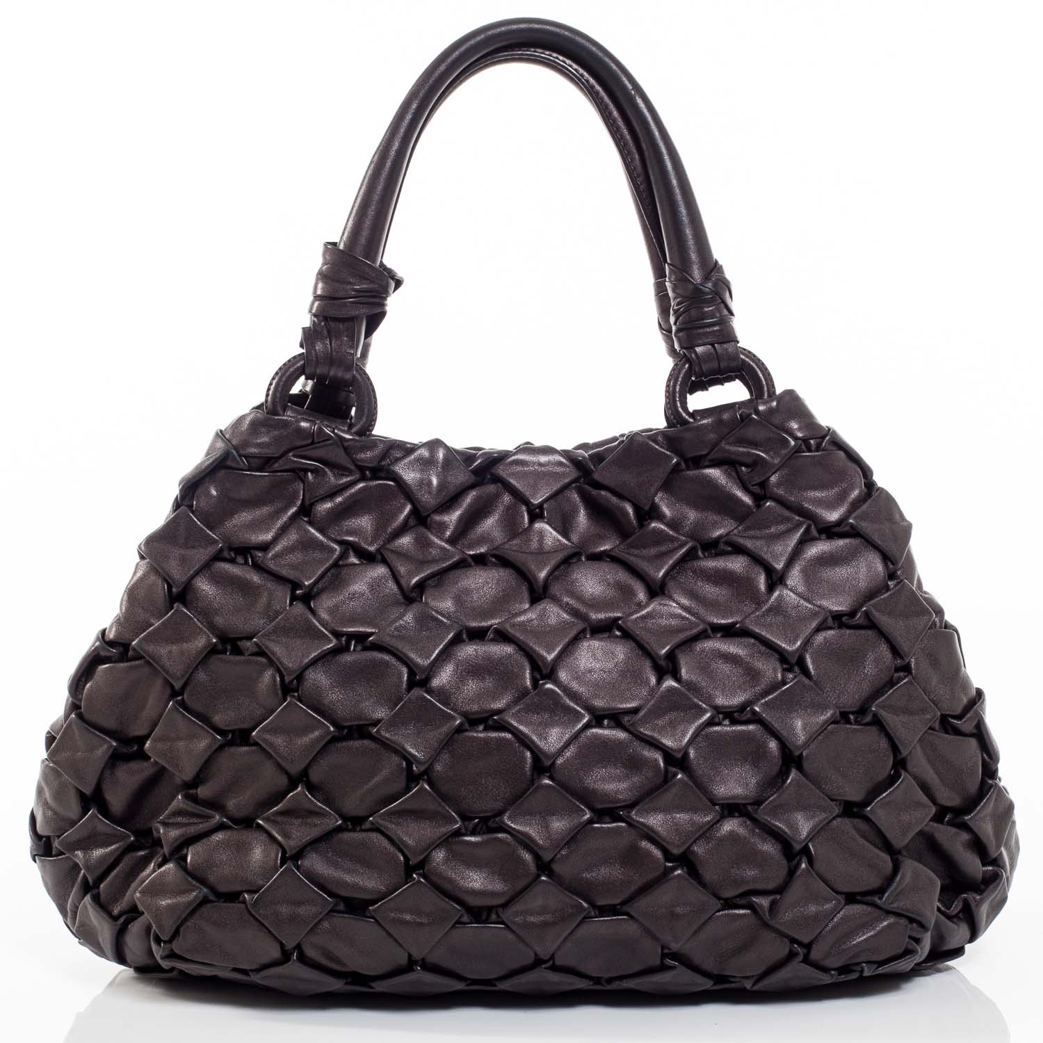 Prada Vitellino Mordo Hobo Black 1 of 9