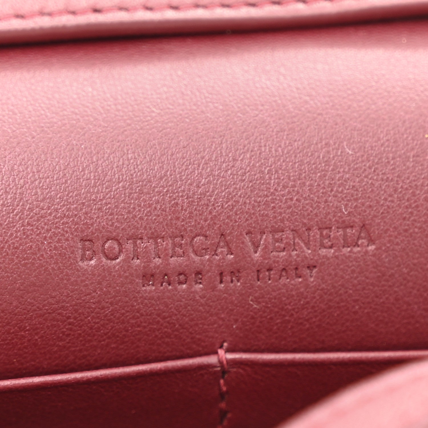 Bottega Veneta Nappa Intrecciato Flap Bag Burgundy 6 of 14