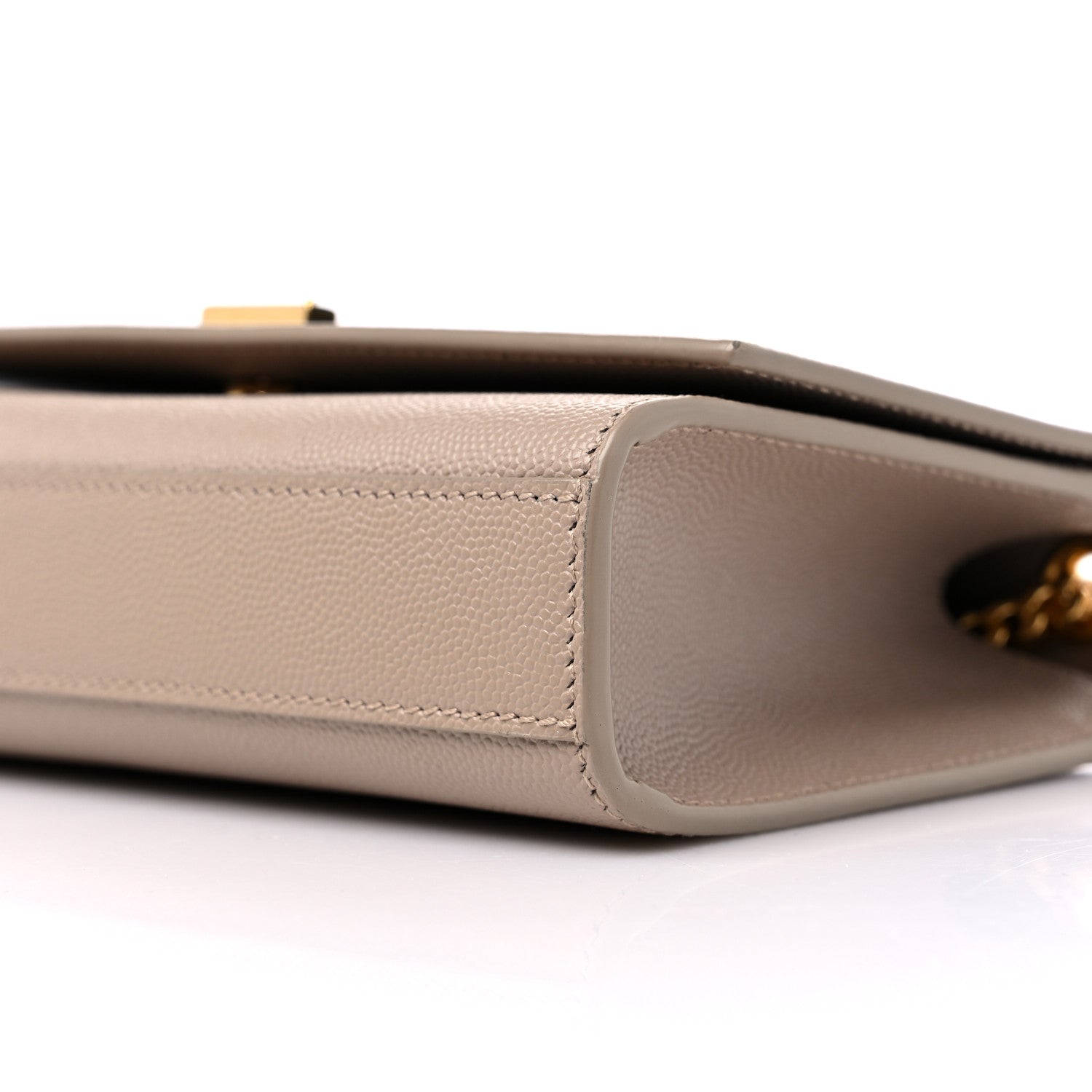 Saint Laurent Grain De Poudre Small Monogram Kate Satchel Dark Beige 11 of 11