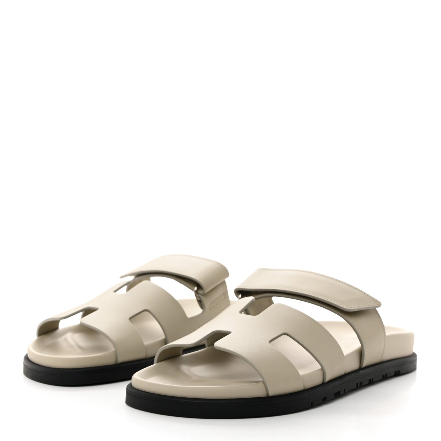 Calfskin Womens Chypre Sandals 39 Beige Mastic