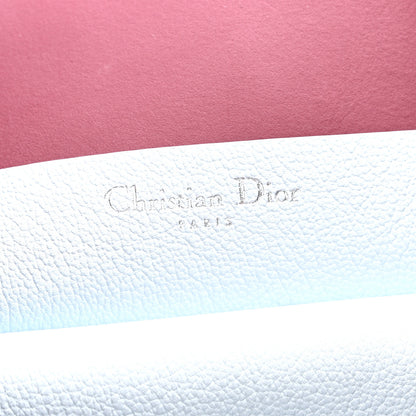 Christian Dior Supple Grained Calfskin Large Open Bar Tote Light Blue 6 of 13