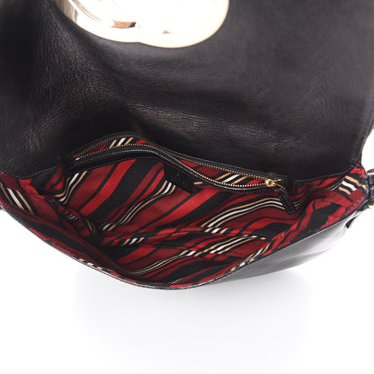 Gucci Calfskin Small Britt Shoulder Bag Black 4 of 8